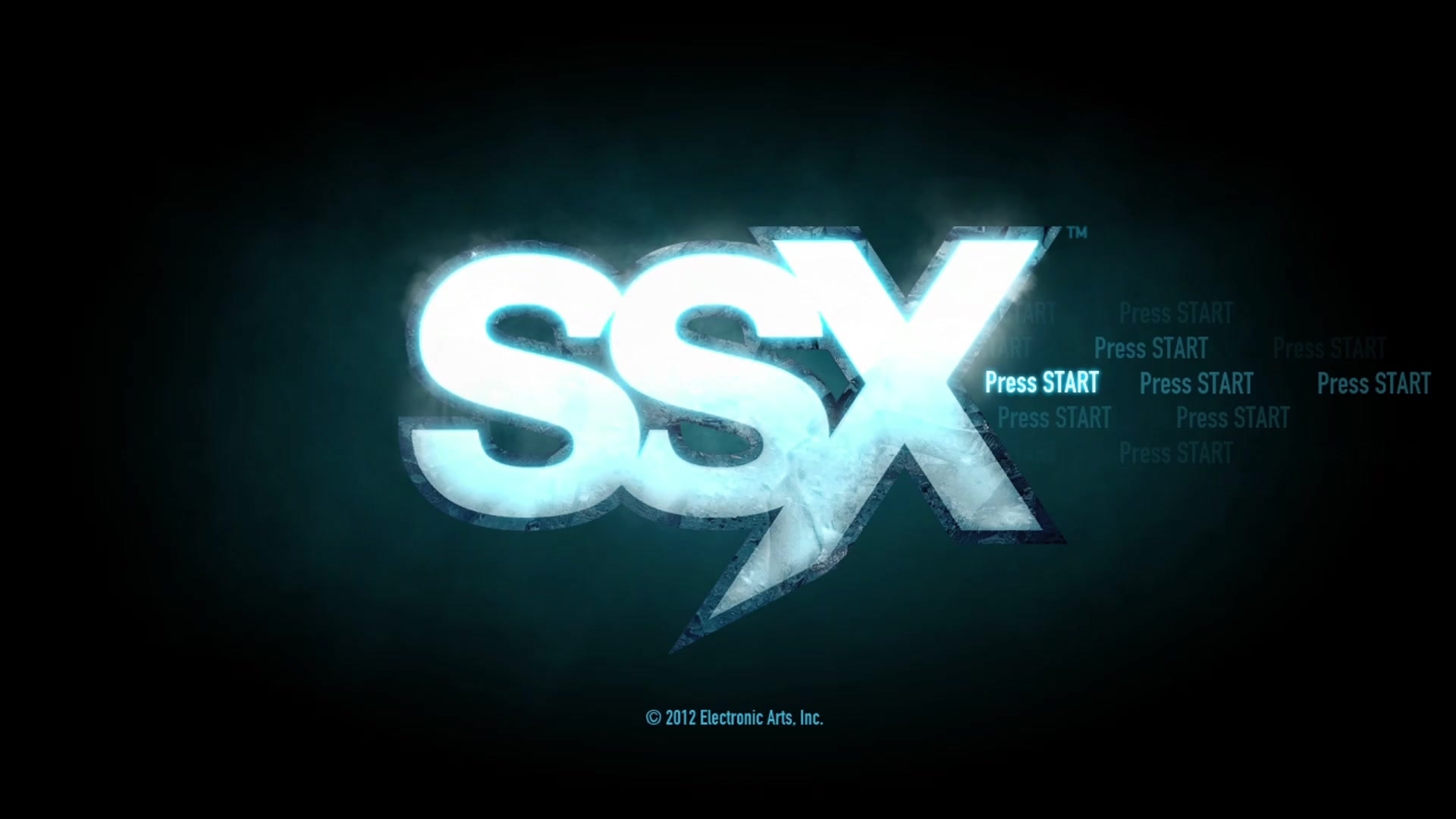 SSX title screen for Xbox 360